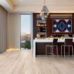 Lake Tahoe French Oak 3/8 in. T x 6.5 in. W Tongue & Groove Wirebrushed Engineered Hardwood Flooring (21.8 sq. ft./case)