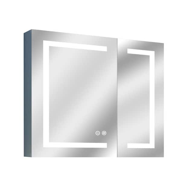 Dyconn Edison 30 in. x 36 in. Rectangular Medicine Cabinet with Mirror