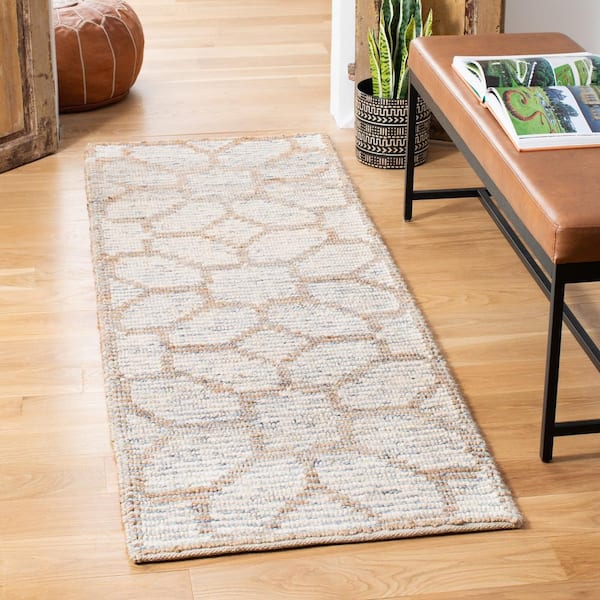 SAFAVIEH Natural Fiber Sage 2 ft. x 7 ft. Geometric Runner Rug