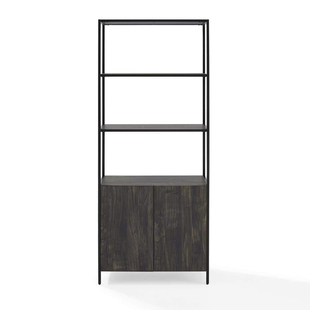 Jacobsen Brown Ash Adjustable Large Etagere Bookcase