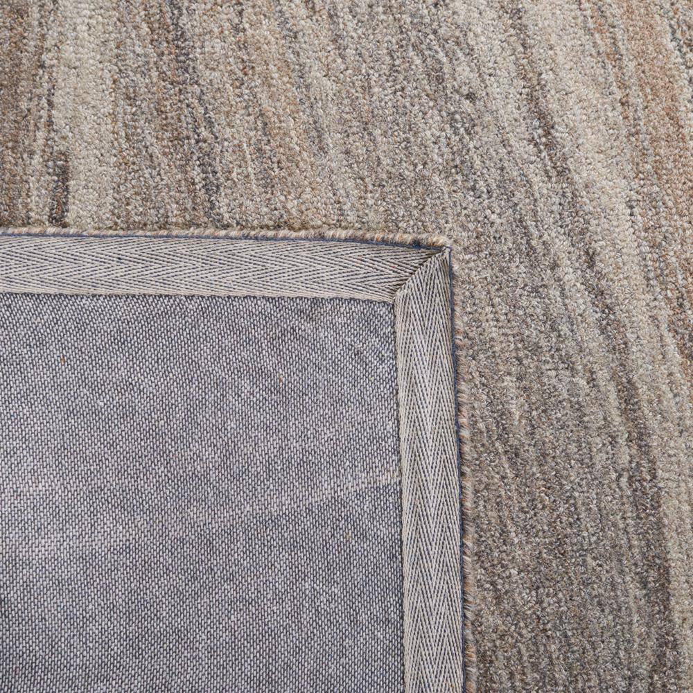Elysian Abstract Gray Wool Runner Rug, 2'3" x 8', Hand-Tufted