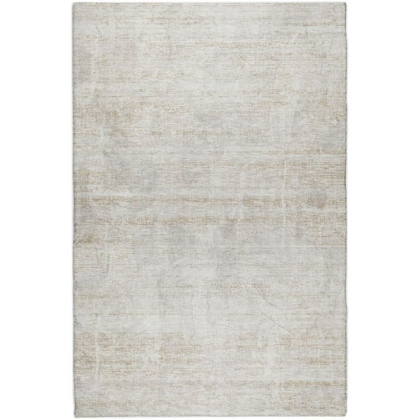 Dream Shag Premium Machine Washable Abstract ADS747 Ivory 10 ft. x 14 ft. Area Rug