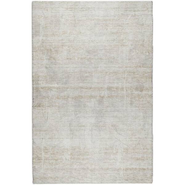 Dream Shag Premium Machine Washable Abstract ADS747 Ivory 5 ft. x 7 ft. 6 in. Area Rug