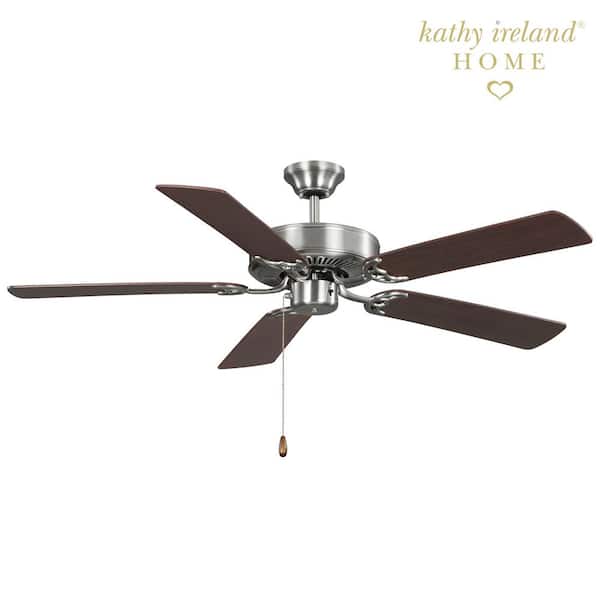 Builder 52 in. Indoor Brushed Steel Ceiling Fan
