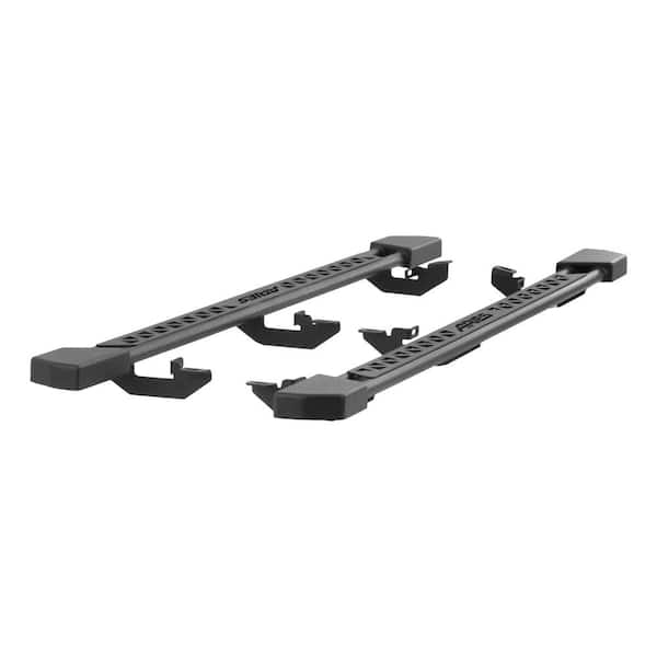 Aries Black Steel Rocker Step Guard Running Boards, Select Jeep Wrangler JK Unlimited