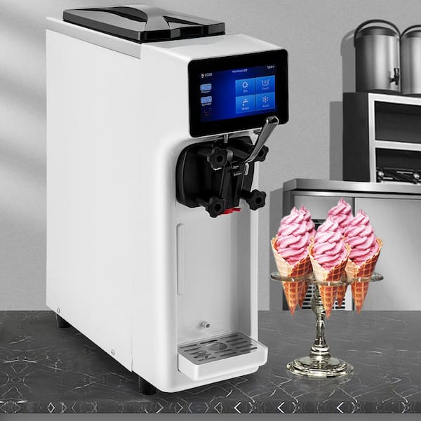 VEVOR Commercial Soft Ice Cream Maker 2.6-5.3 Gal. per Hour Frozen Yogurt  Machine 1000 Watt Countertop Soft Serve Machine DTBQLJBSMCBQLT9Q1V1 - The  Home Depot