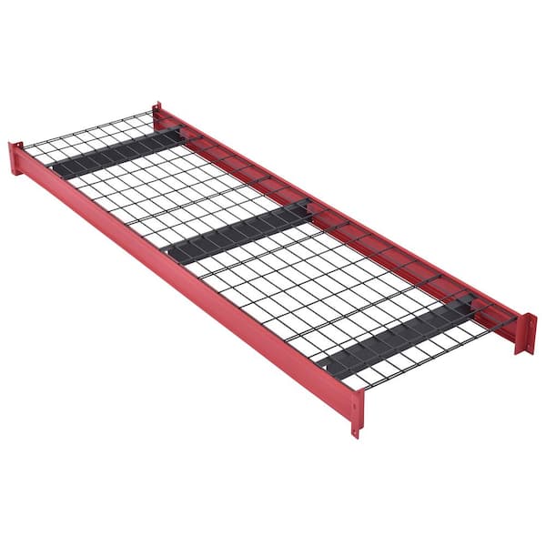 Husky Heavy Duty Steel Add-On Shelf for Freestanding Garage Storage Shelving Unit in Red (77 in. W x 2 in. H x 23 in. D)