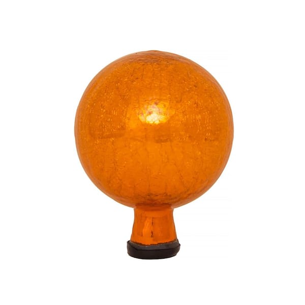 Achla Designs Decorative Reflecting Glass Gazing Globe, 6 in. Dia Mandarin Orange