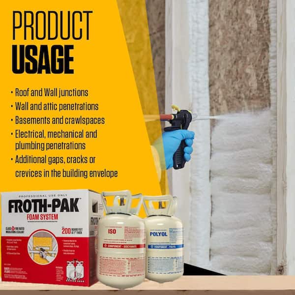 FROTH-PAK 200 Insulation and Sealant Spray Foam System 12031949