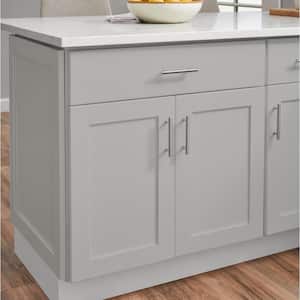 Avondale 36 in. W x 24 in. D x 34.5 in. H Ready to Assemble Plywood Shaker Base Kitchen Cabinet in Dove Gray