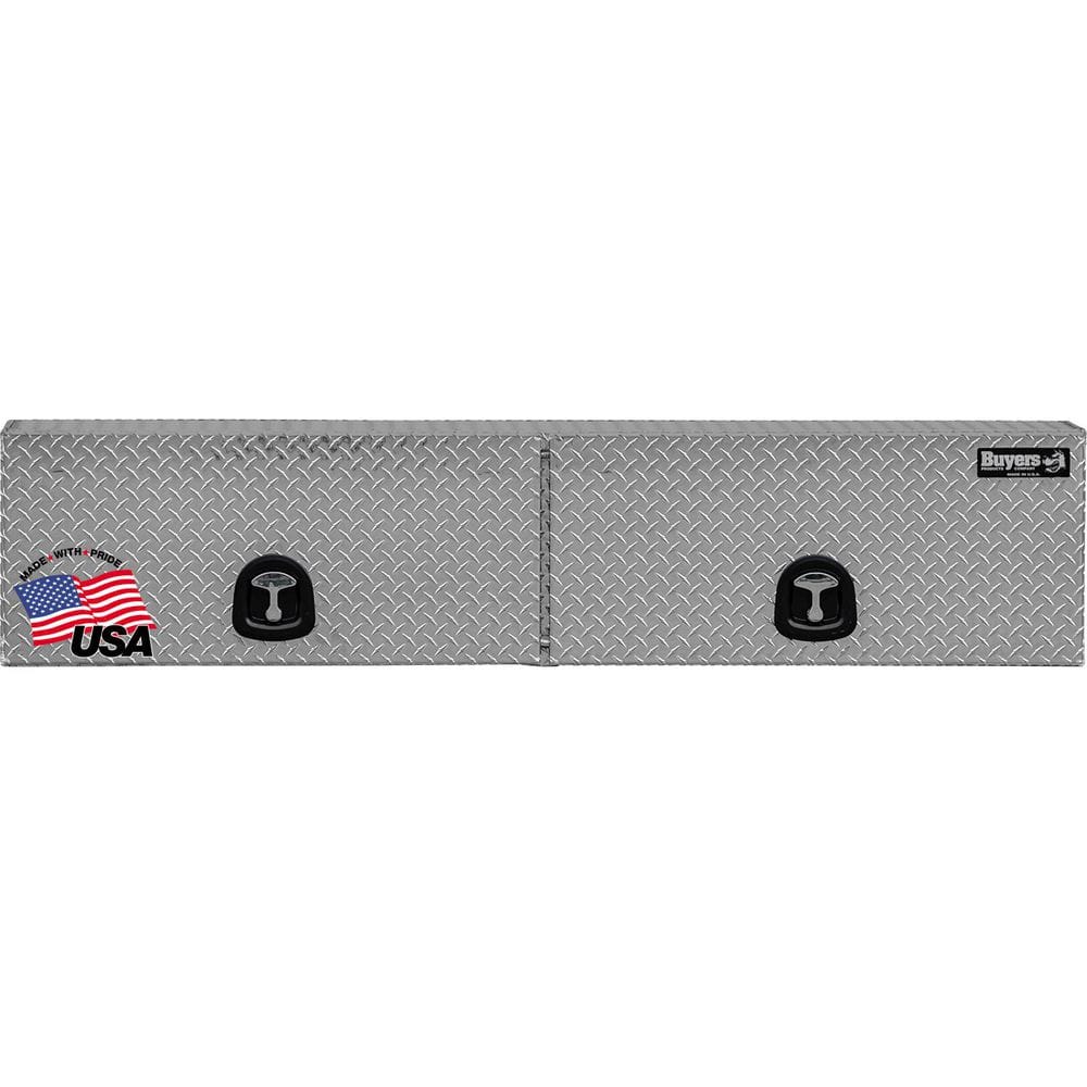 18 in. x 16 in. x 88 in. Diamond Tread Aluminum Top Mount Truck Tool Box with Flip-Up Doors price history on PriceWatchPro