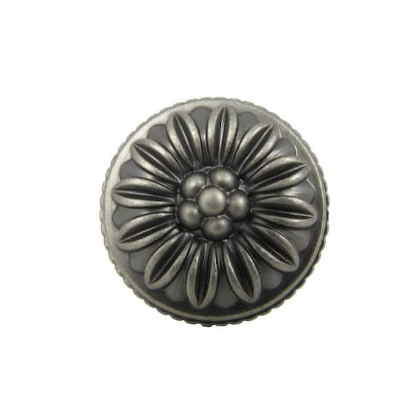 8-Pack Antique Silver Buttons