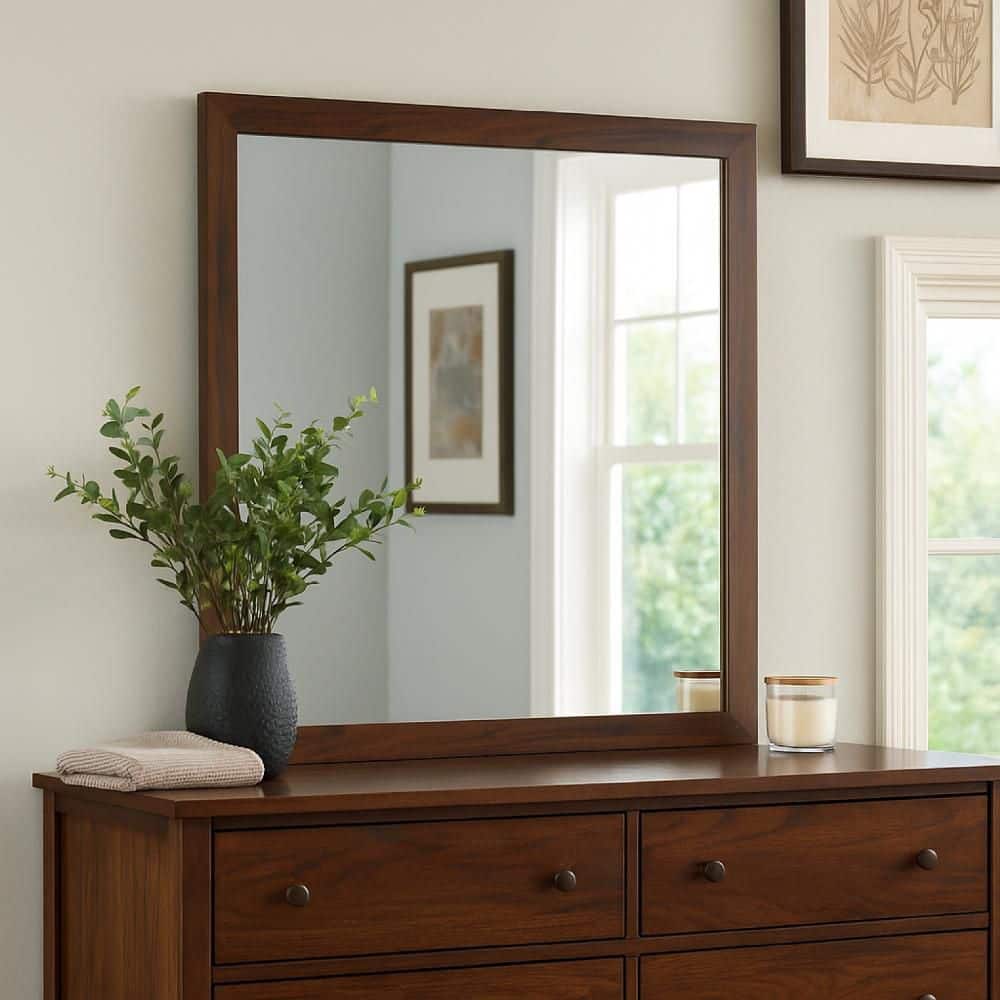 mirror over dresser Made a swap on daughters above mirror. This has the perfect details, its from @tjmaxx online, you heard me right , You can always shop these spaces on my LIKEtoKNOWit!/ BIO. , quality protective packaging approved for drop shipment. How High to Hang a