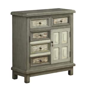 Homestead Grey 2-Drawer 2-Door Cabinet