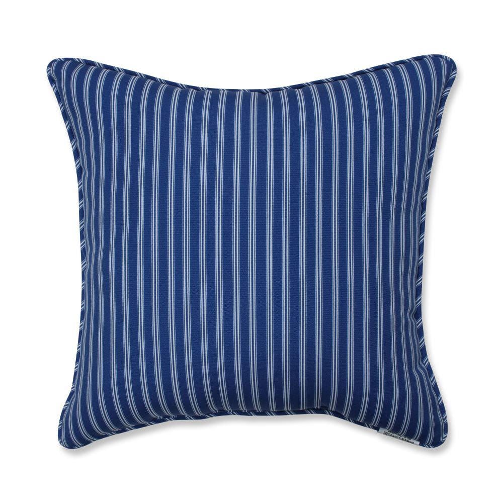 Love Life at the Lake Blue Embroidered Square Throw Pillow Set
