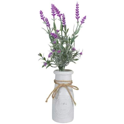 Lavender Artificial Flowers Artificial Greenery The Home Depot