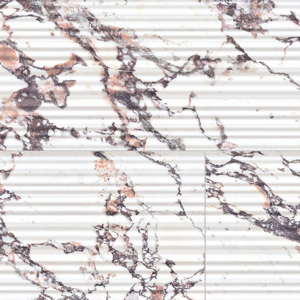 Touche Pleated Deco Rubis 12 in. x 24 in. Porcelain Floor and Wall Tile (11.58 sq. ft. /Case) price history on PriceWatchPro