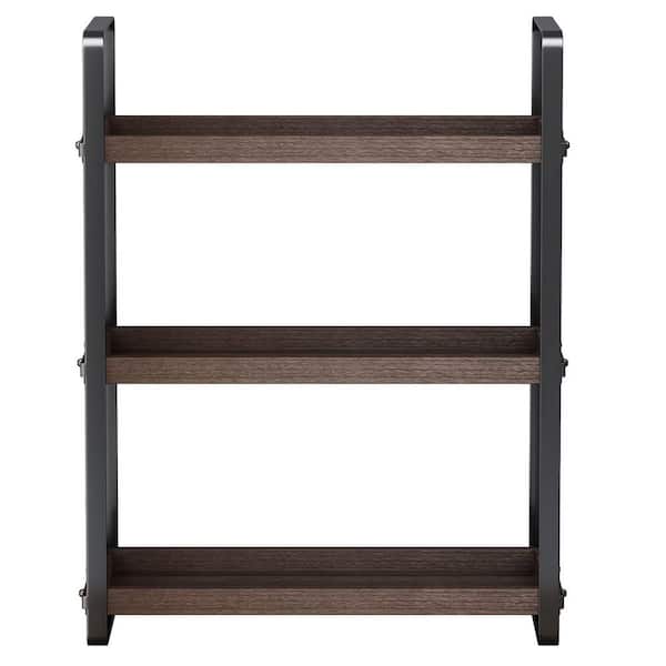 3 Tier Brown Countertop Bathroom Organizer Space Saving Makeup Shelf Sturdy Storage Rack Sink Caddy