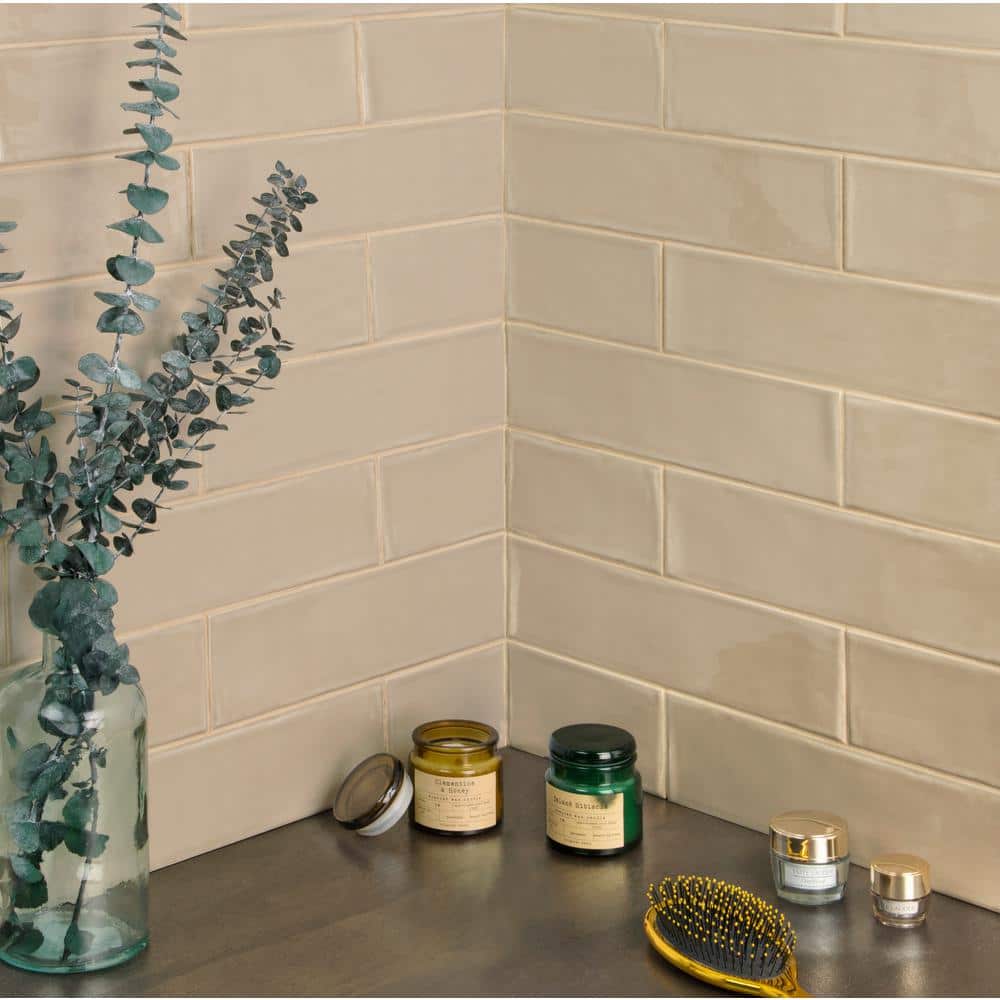 Bolton 3'' x 12'' Polished Beige Ceramic Subway Tile