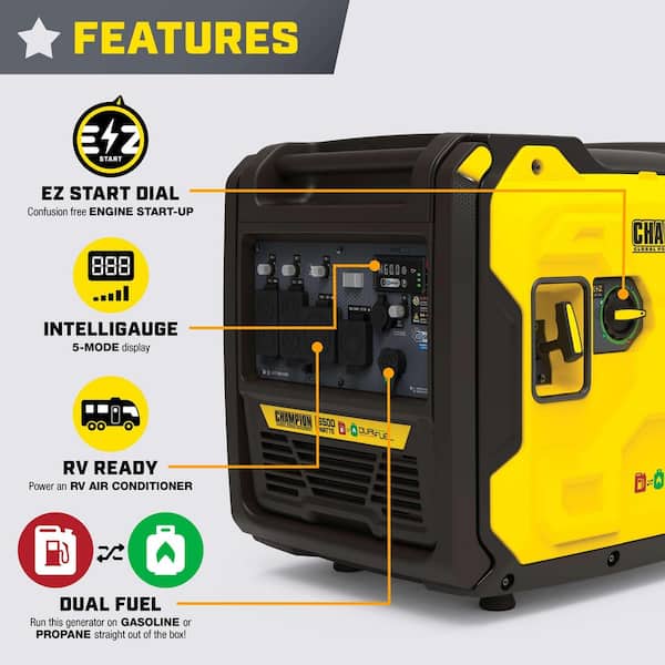 Champion Power Equipment 6500-Watt Recoil Start Gasoline and