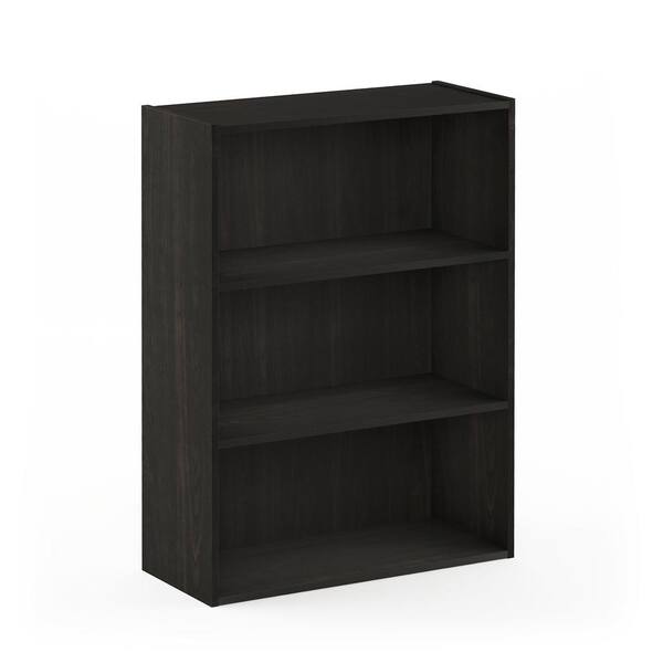 FABULAXE Industrial 42.5 in. Brown Wood and Metal 3-Shelf Etagere Bookcase  Open Storage Free Standing Bookshelf QI003995.M - The Home Depot