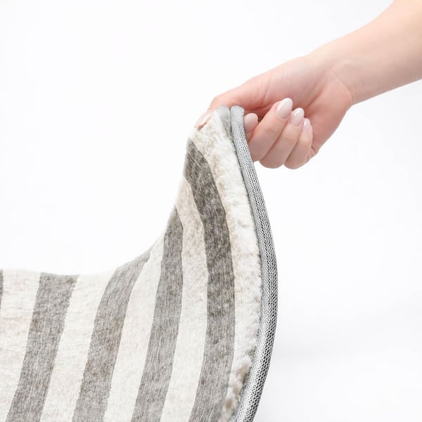 Dream Shag Premium Machine Washable Abstract ADS528 Gray 5 ft. x 7 ft. 6 in. Area Rug