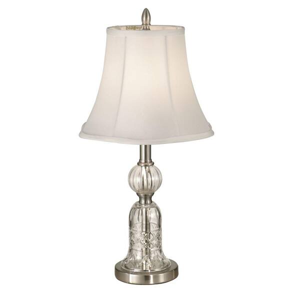 Dale Tiffany 23.25 in. Milton Satin Nickel Table Lamp