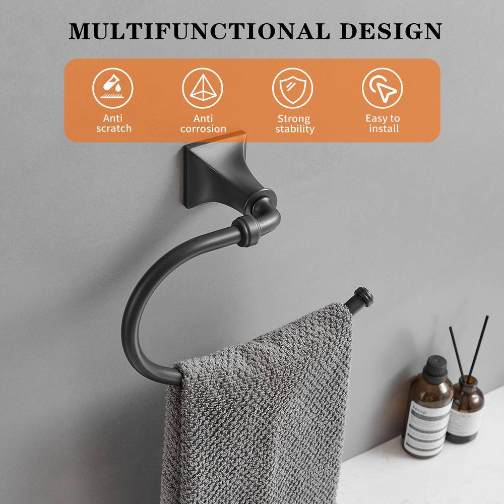 Oil-Rubbed Bronze 24-Inch Metal Bathroom Hardware Set