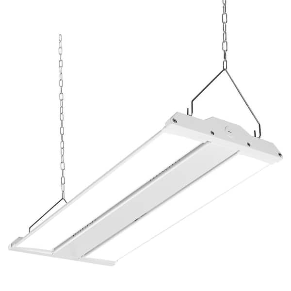 2 ft. x 1 ft. LED Linear High Bay Shop Light 5000K Daylight 13,500 Lumens 110-Watt Rotating Adjustable Light Panels 135°