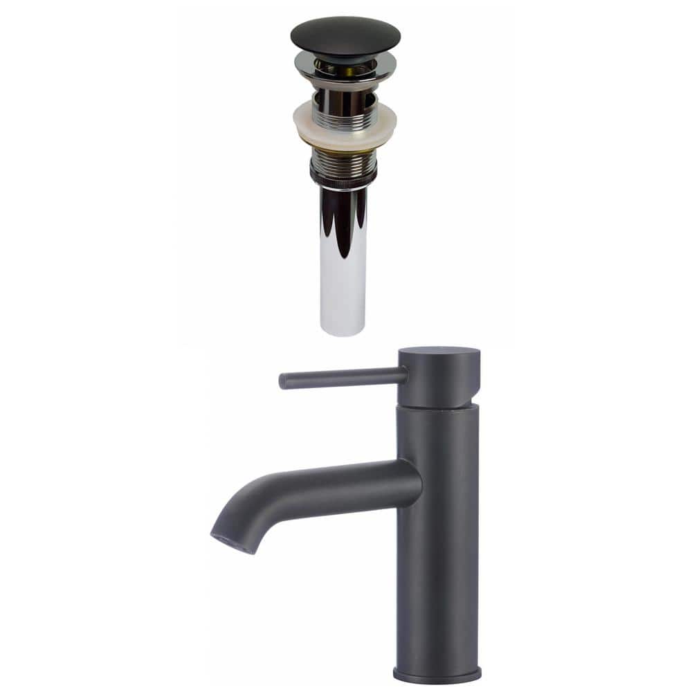 Roxy Single Handle High Arc Single Hole Bathroom Faucet with Deckplate Incl