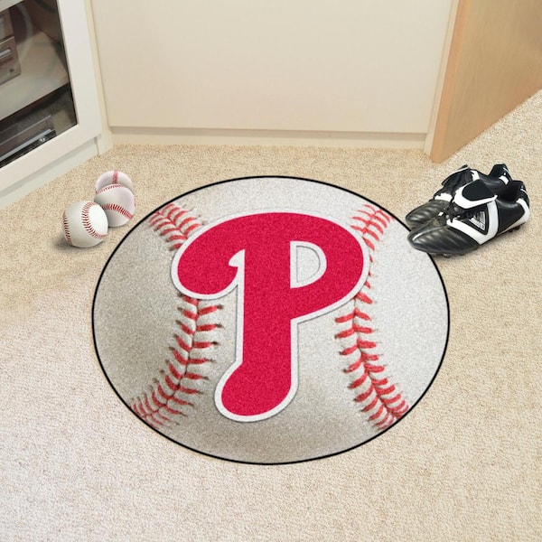 MLB Philadelphia Phillies Photorealistic 27 in. Round Baseball Mat