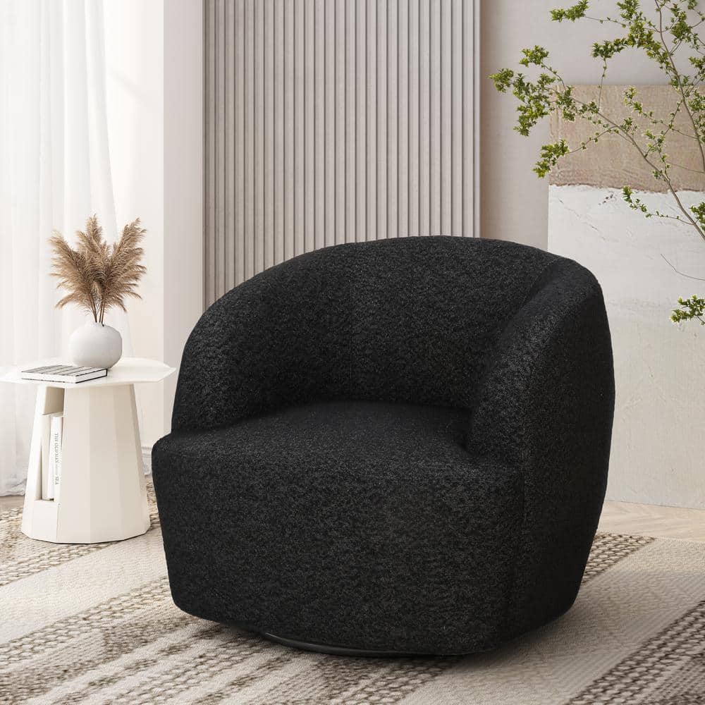 Anaura Black Fabric Arm Chair with Swivel (Set of 1) price history on PriceWatchPro