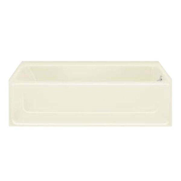 STERLING All Pro 5 ft. Right Drain Rectangular Alcove Bathtub in Biscuit