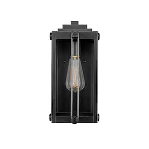Oakland 1-Light 6.5 in. Powder Coated Black Outdoor with Clear Glass
