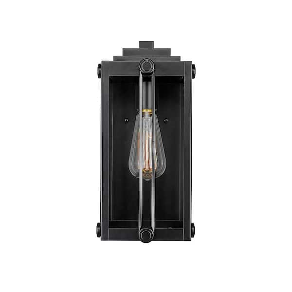 Millennium Lighting Oakland 1-Light 6.5 in. Powder Coated Black Outdoor with Clear Glass