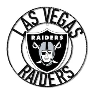 Las Vegas Raiders Team Logo 24 in. Wrought Iron Decorative Sign