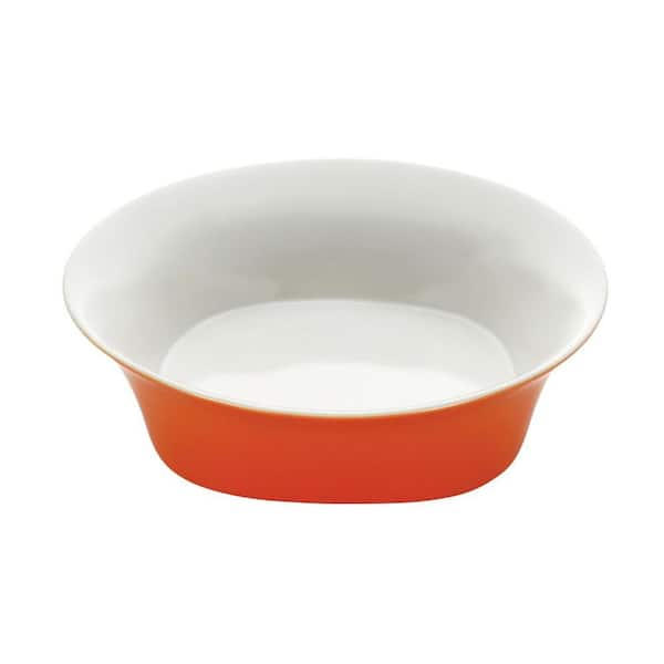 Rachael Ray Round and Square 10 in. Serving Bowl in Orange