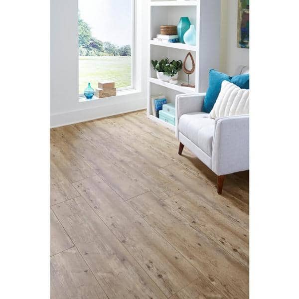 Natural Brown Extra Wide Waterproof Vinyl Plank Flooring
