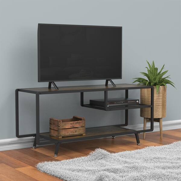 47.2'' TV Stand 3 Tier Shelves Storage Console Table Media Entertainment Center 