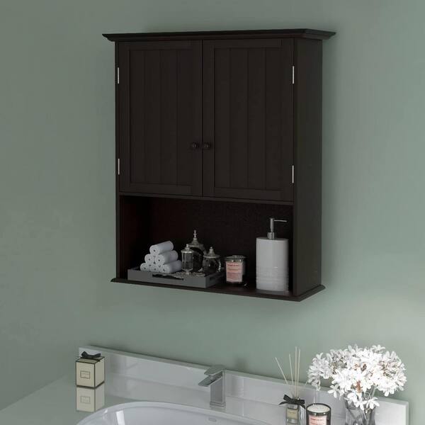 2-Door deals Bathroom Storage Wall Cabinet