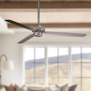 Steal 54 in. Indoor Brushed Nickel Ceiling Fan