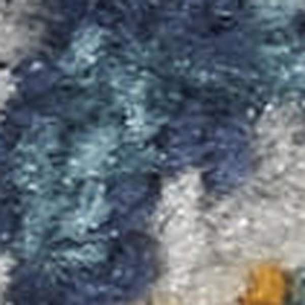 4' X 6' Charcoal and Ivory Abstract Shag Area Rug