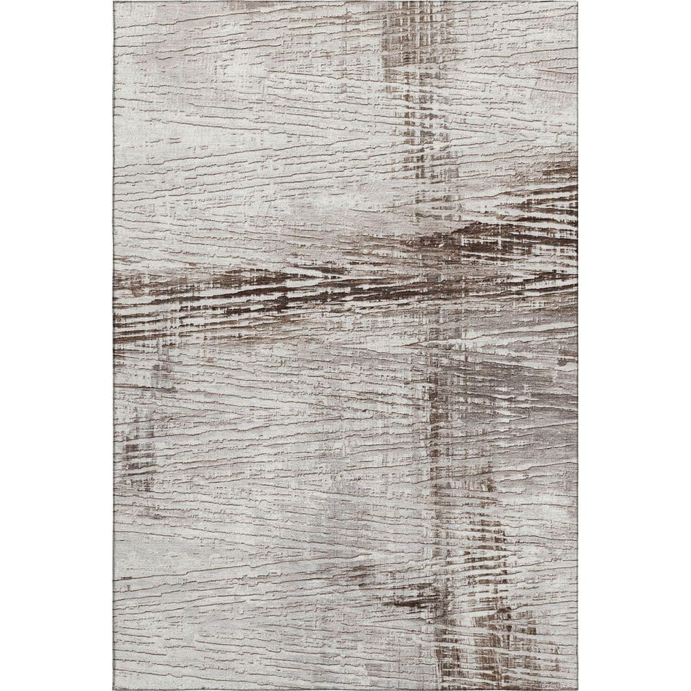 Mayfield Premium Machine Washable Abstract AMF1981 Taupe 5 ft. x 7 ft. 6 in. Area Rug price history on PriceWatchPro