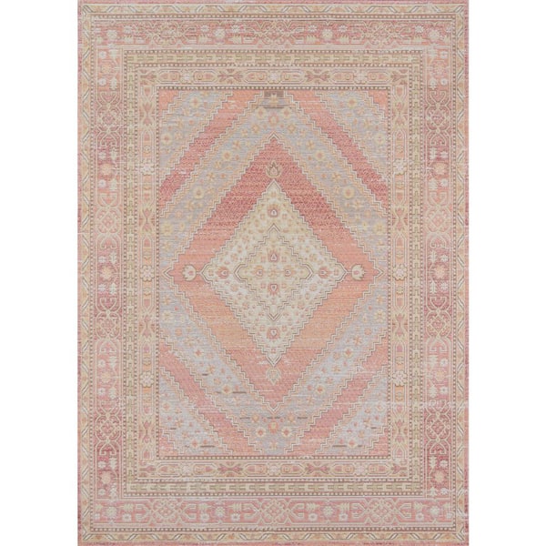 Momeni Isabella Pink 7 ft. 10 in. x 10 ft. 6 in. Indoor Area Rug