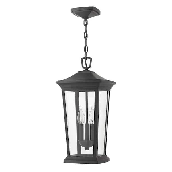 HINKLEY Bromley 3-Light Museum Black LED Outdoor Pendant Light