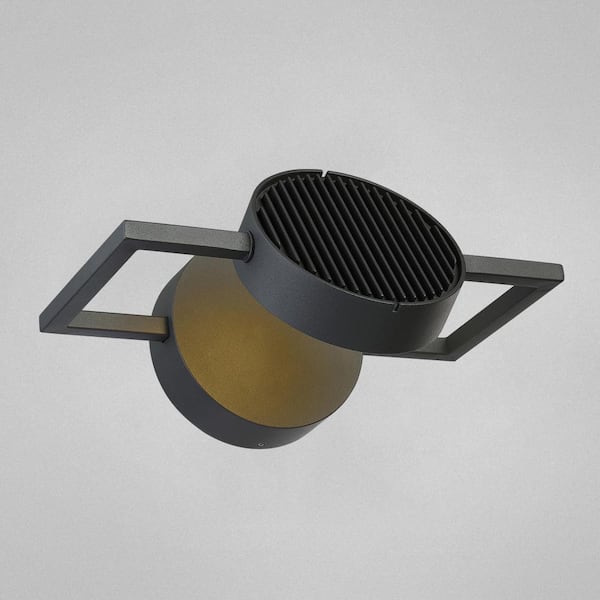 Eurofase 1-Light Graphite Grey Outdoor Integrated LED Wall Lantern Sconce