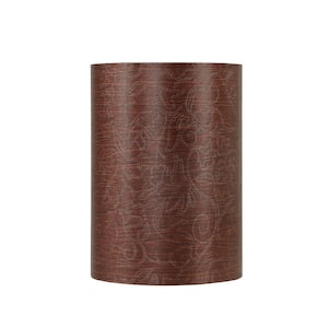 8 in. x 11 in. Brown Drum/Cylinder Lamp Shade