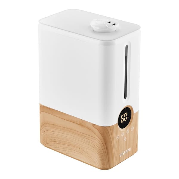 Vissani 1.5 Gal. Ultrasonic Humidifier 360 ° Turning Dual Nozzle