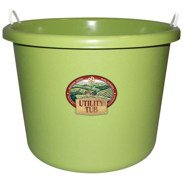 17.5 Gal. Bucket Utility Tub For Maintenance Cleaning Growing and More Sage Green