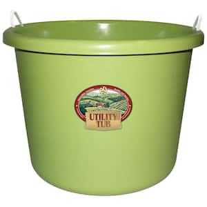 17.5 Gal. Bucket Utility Tub For Maintenance Cleaning Growing and More Sage Green